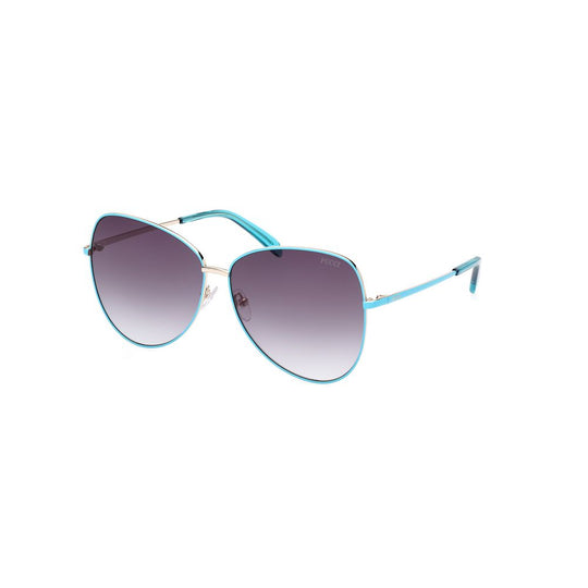 Emilio Pucci Brown Metal Sunglasses