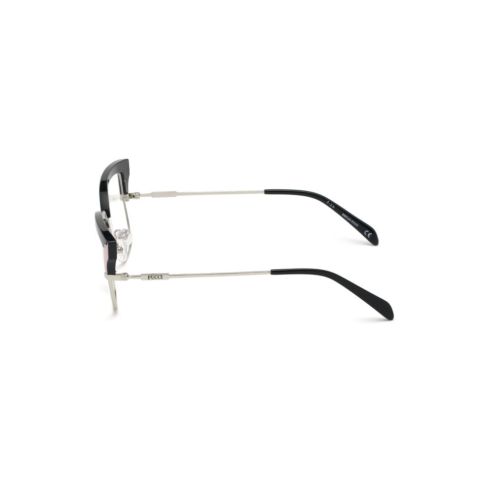 Emilio Pucci Black Metal Frames