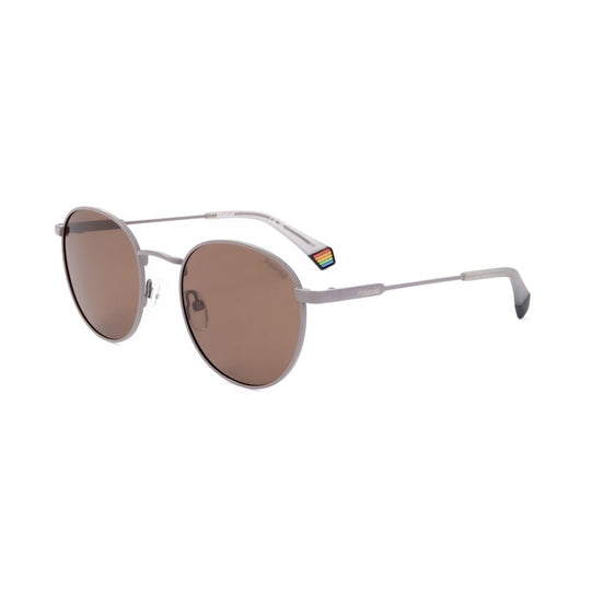 Polaroid Gray Stainless Steel Sunglasses