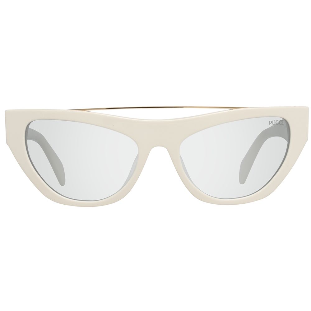 Emilio Pucci White Metal Sunglasses