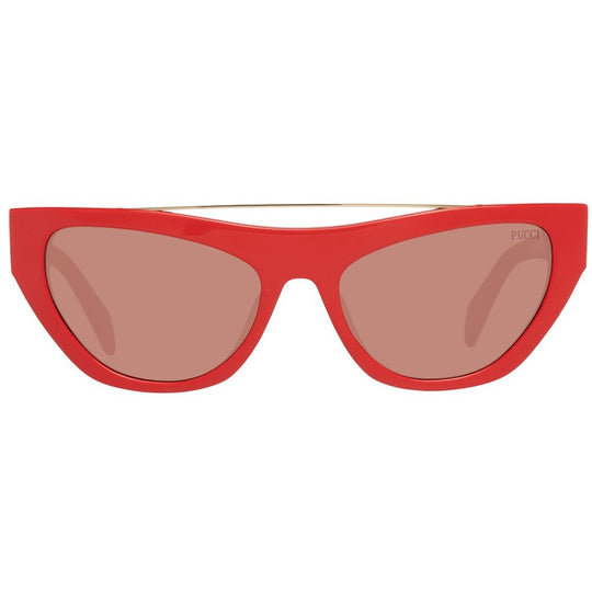 Emilio Pucci Red Metal Sunglasses