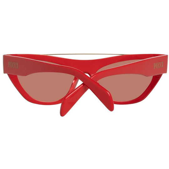 Emilio Pucci Red Metal Sunglasses