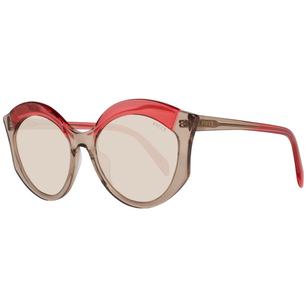 Emilio Pucci Brown Plastic Sunglasses