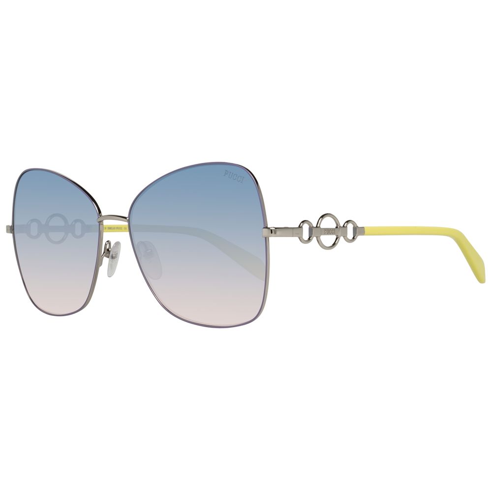 Emilio Pucci Gray Metal Sunglasses