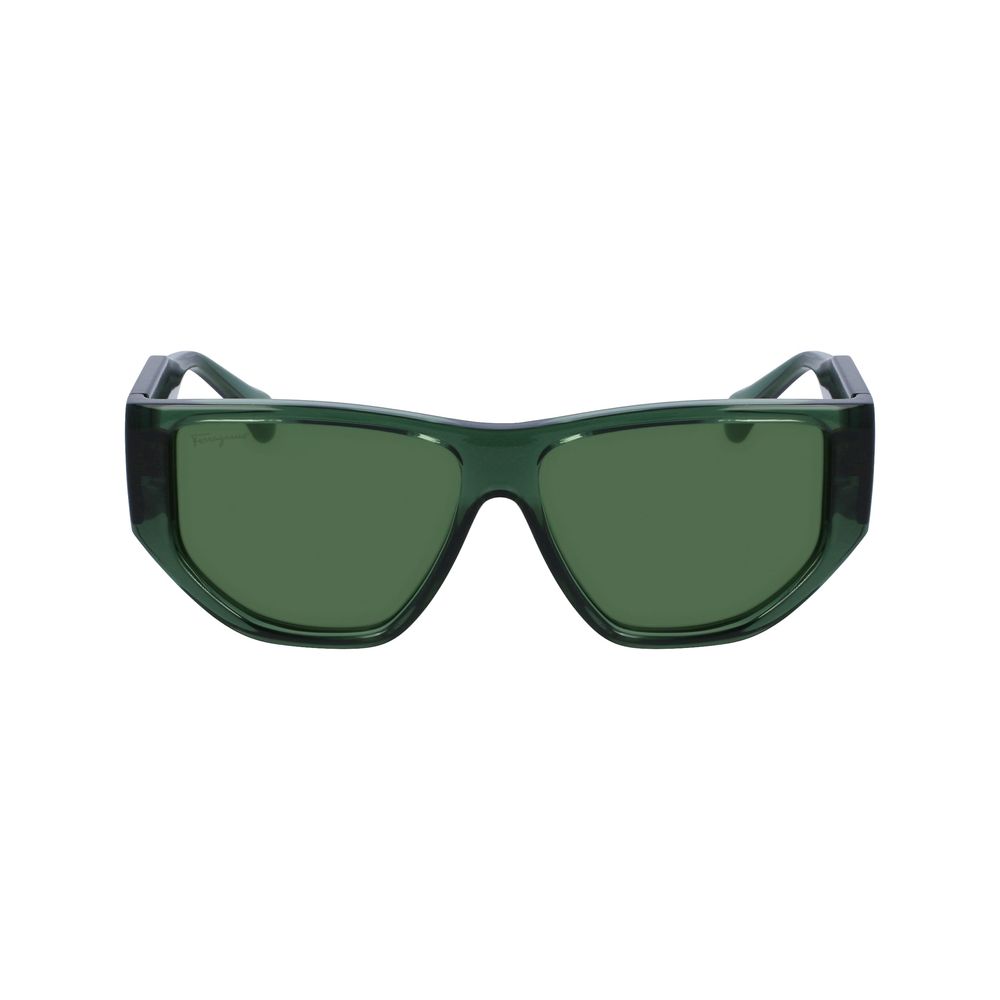 Ferragamo Green Injected Sunglasses