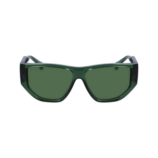 Ferragamo Green Injected Sunglasses