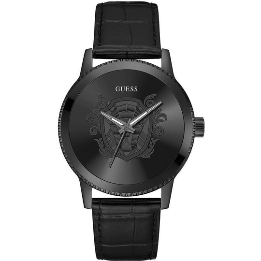 Guess Black Leather Watch