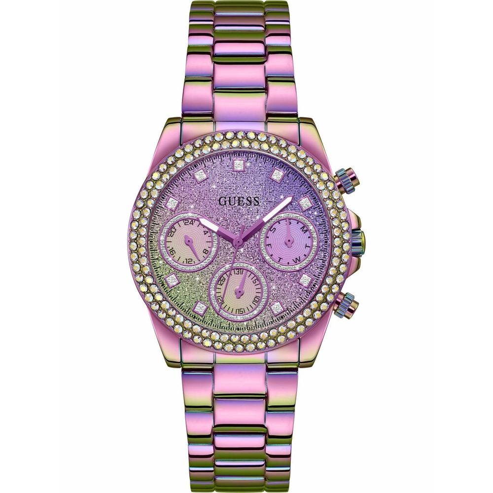 Guess Purple Stainless Steel Watch