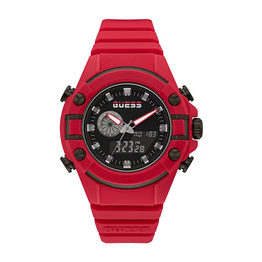 Guess Red Silicone Watch