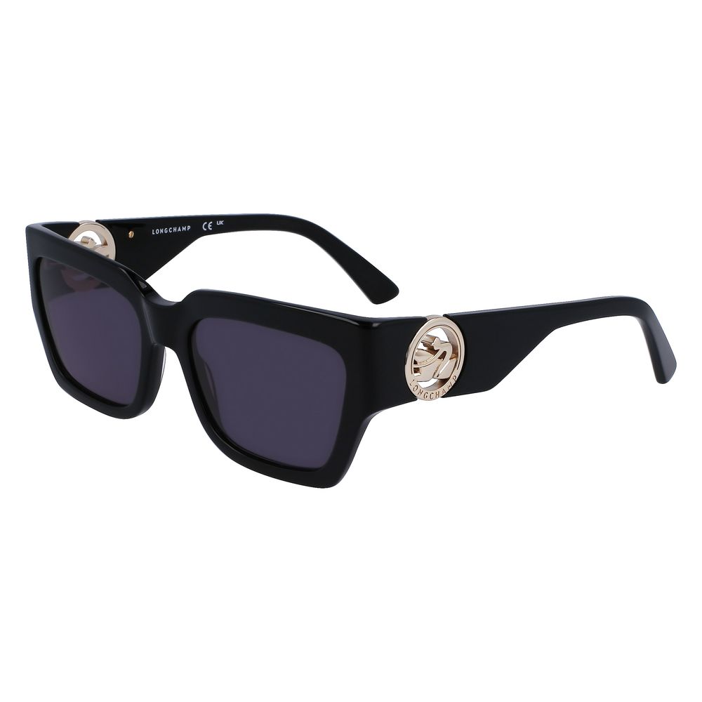 Longchamp Black Acetate Sunglasses