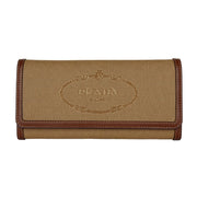Prada Brown Leather Leather Leather Wallet