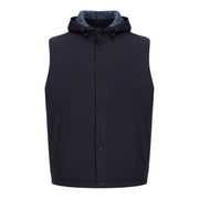 Herno Blue Nylon Vest