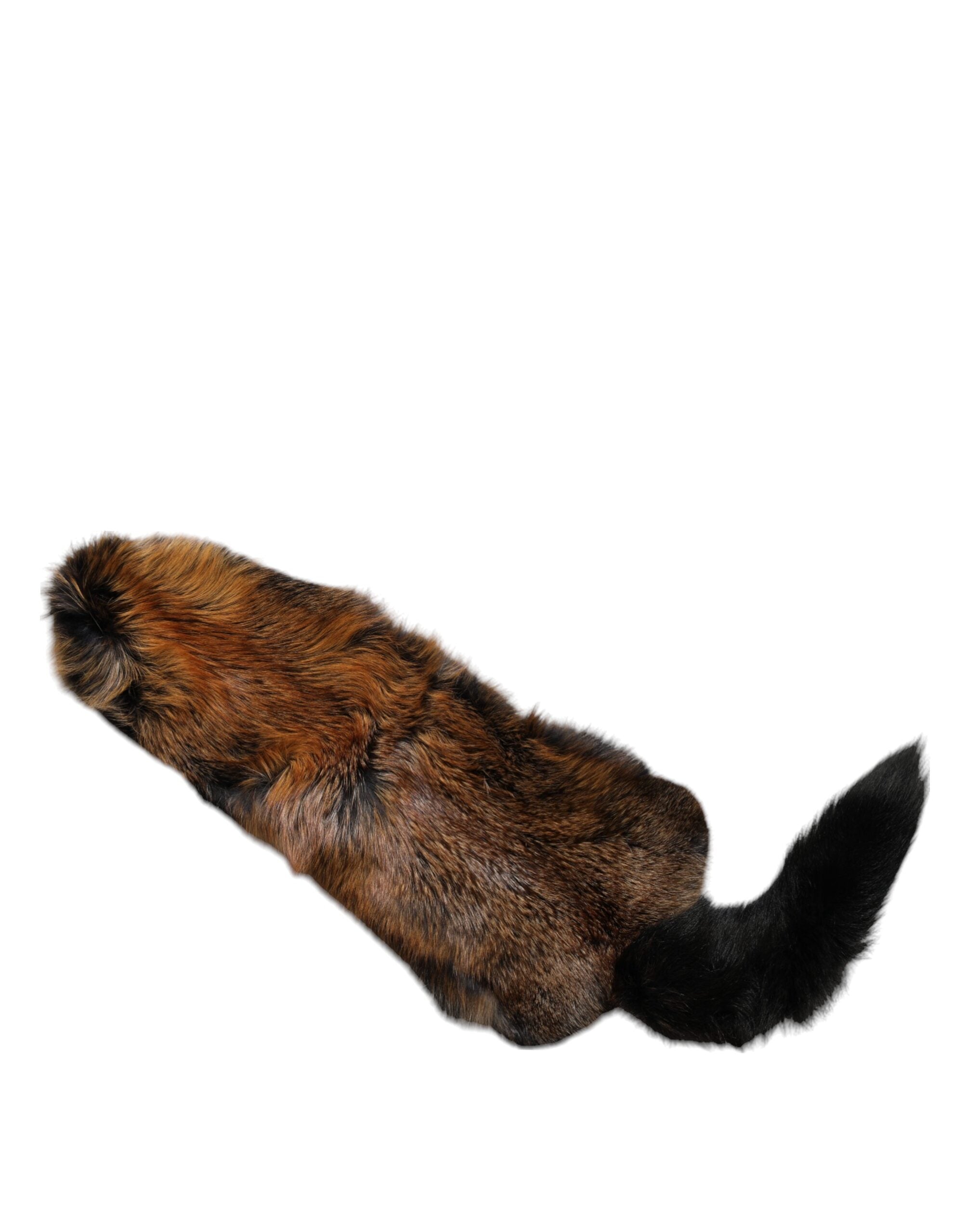 Dolce & Gabbana Brown Red Fox Fur Neck Warmer Winter Scarf - ACCEXO