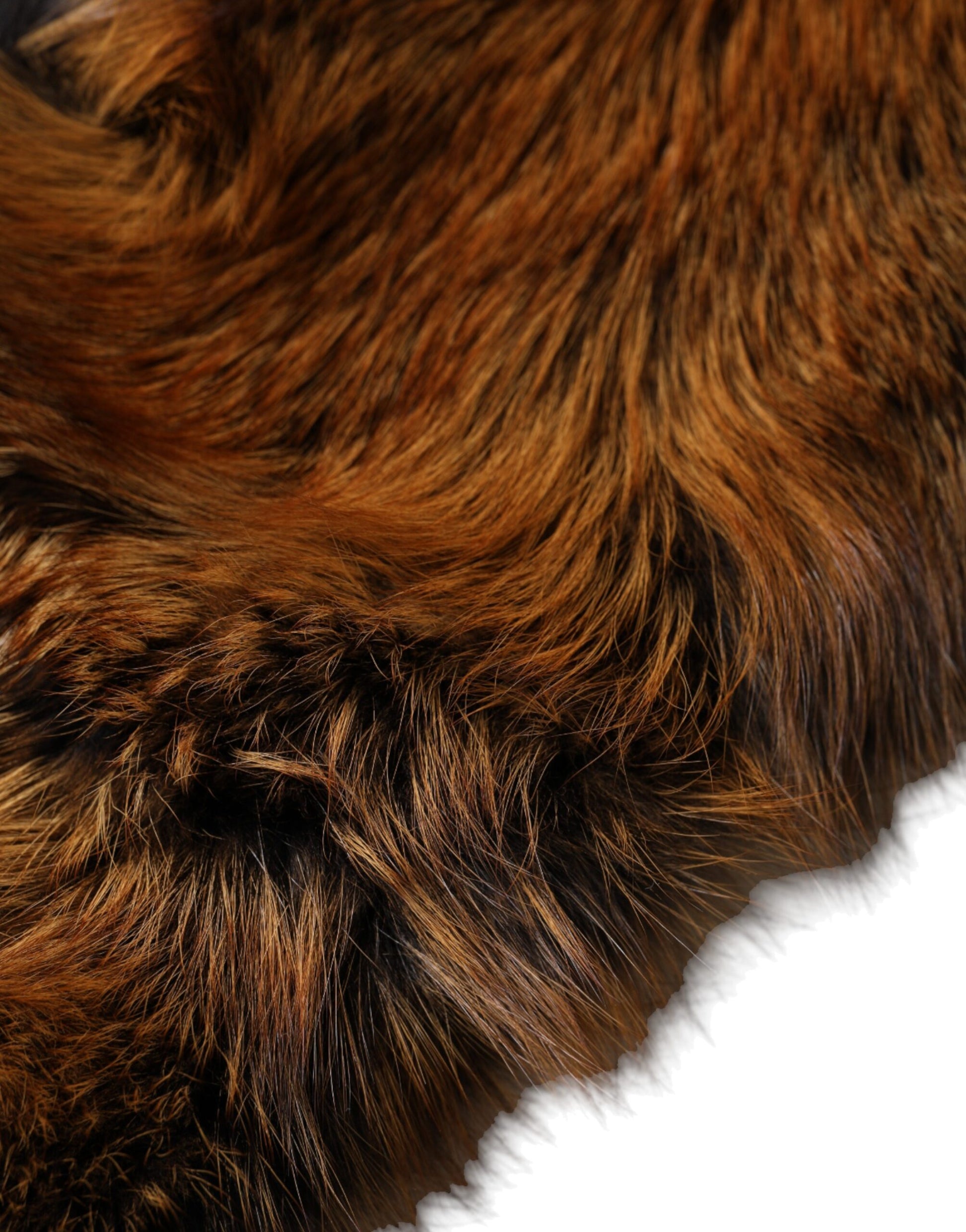 Dolce & Gabbana Brown Red Fox Fur Neck Warmer Winter Scarf - ACCEXO
