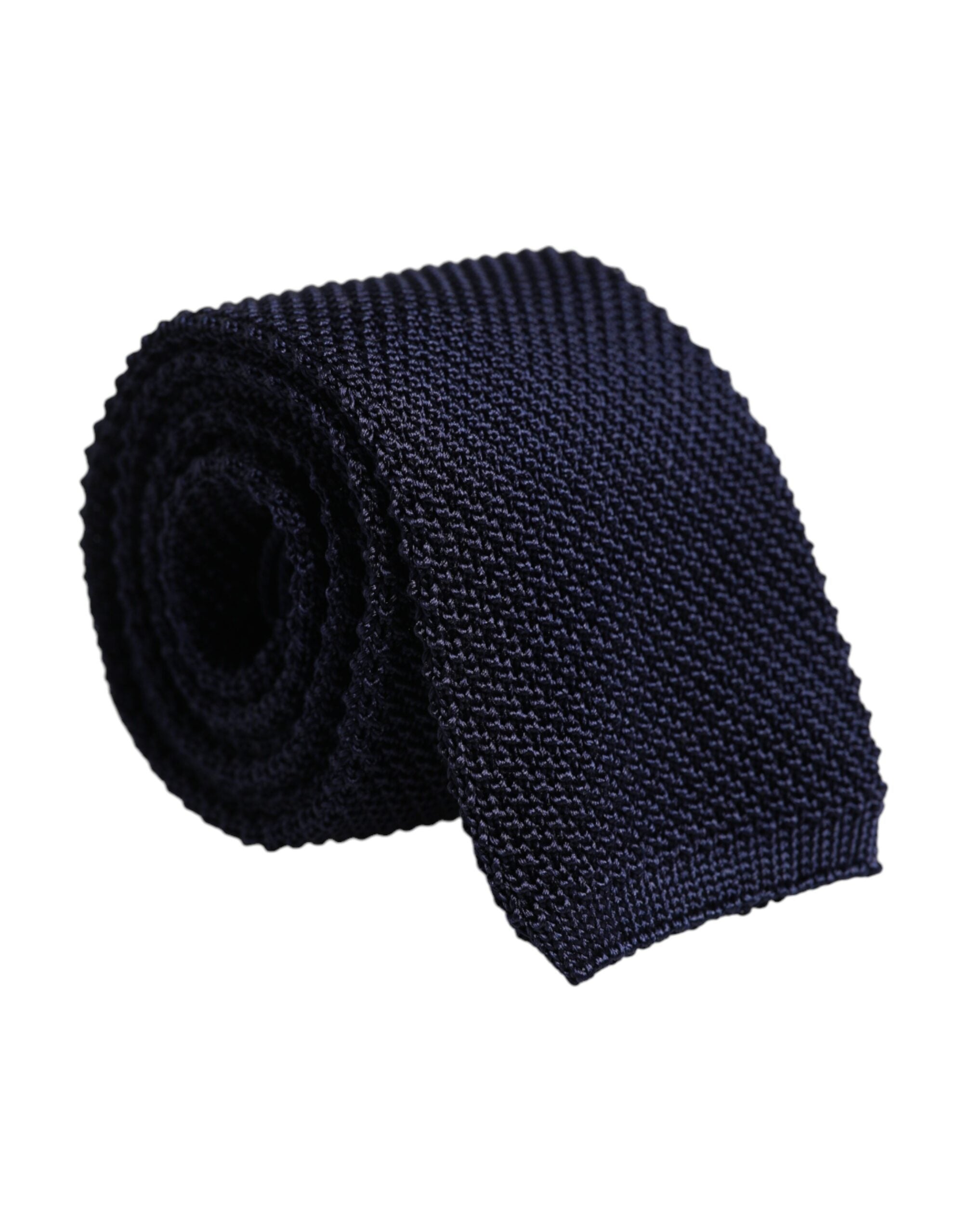 Dolce & Gabbana Dark Blue Silk Adjustable Necktie Tie - ACCEXO