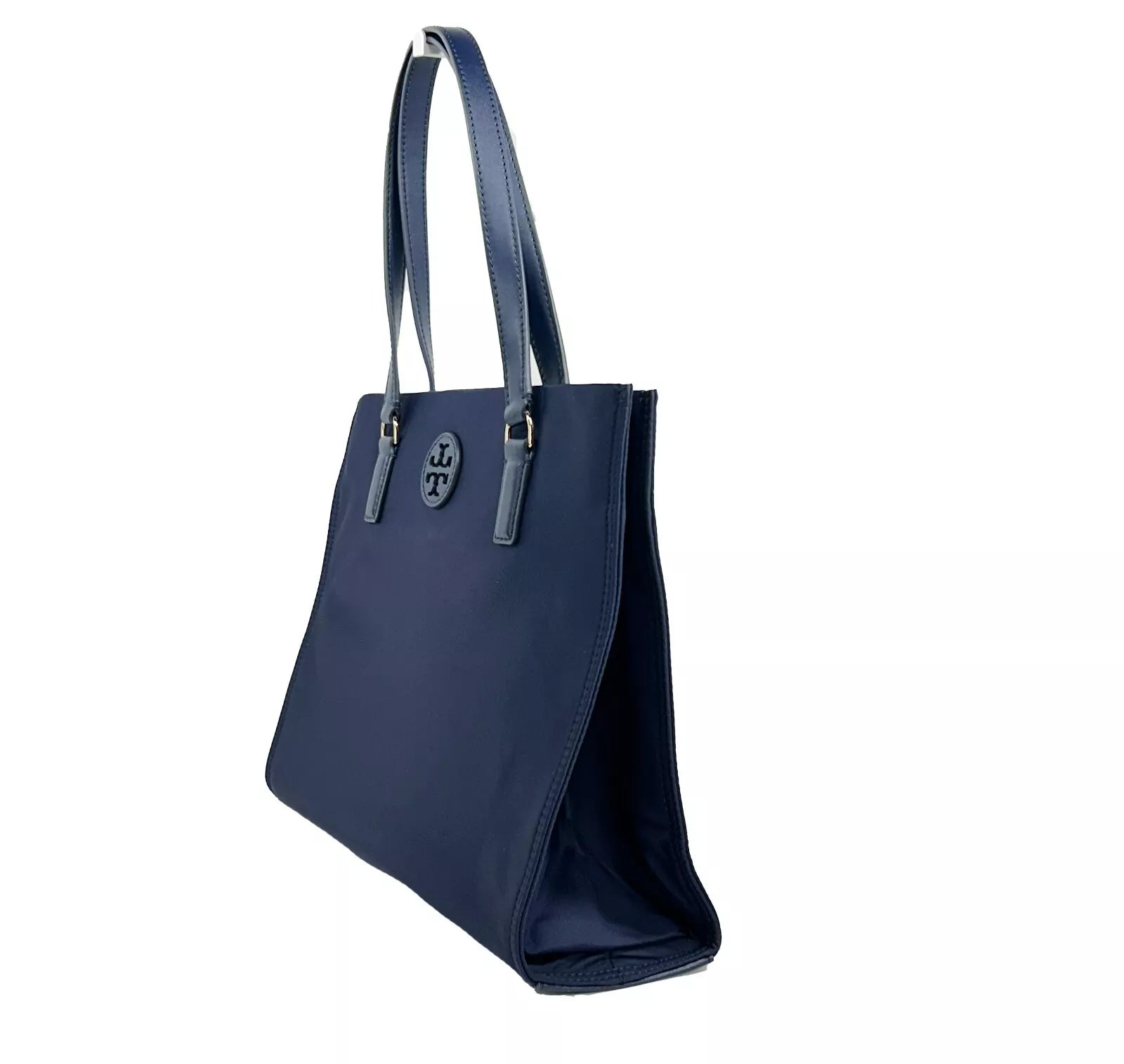 Tory Burch Navy Ella Small Nylon Tote Bag Purse 160633 - ACCEXO