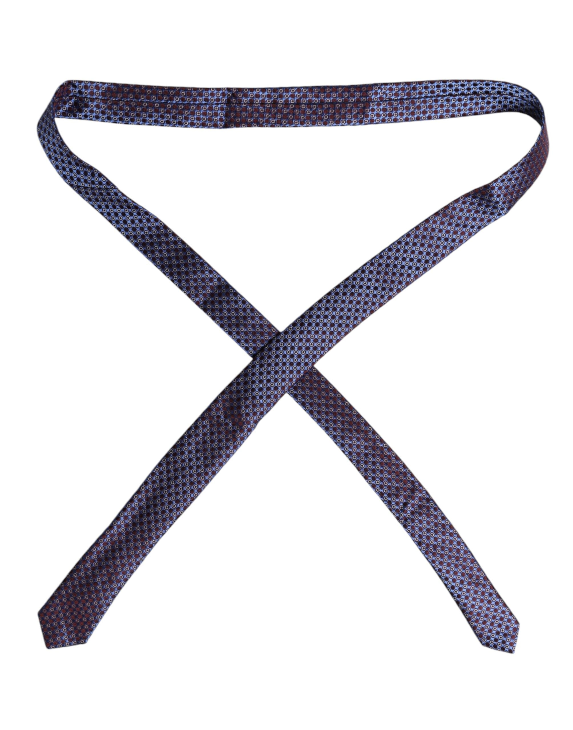 Dolce & Gabbana Multicolor Circles Silk Adjustable Necktie Tie - ACCEXO