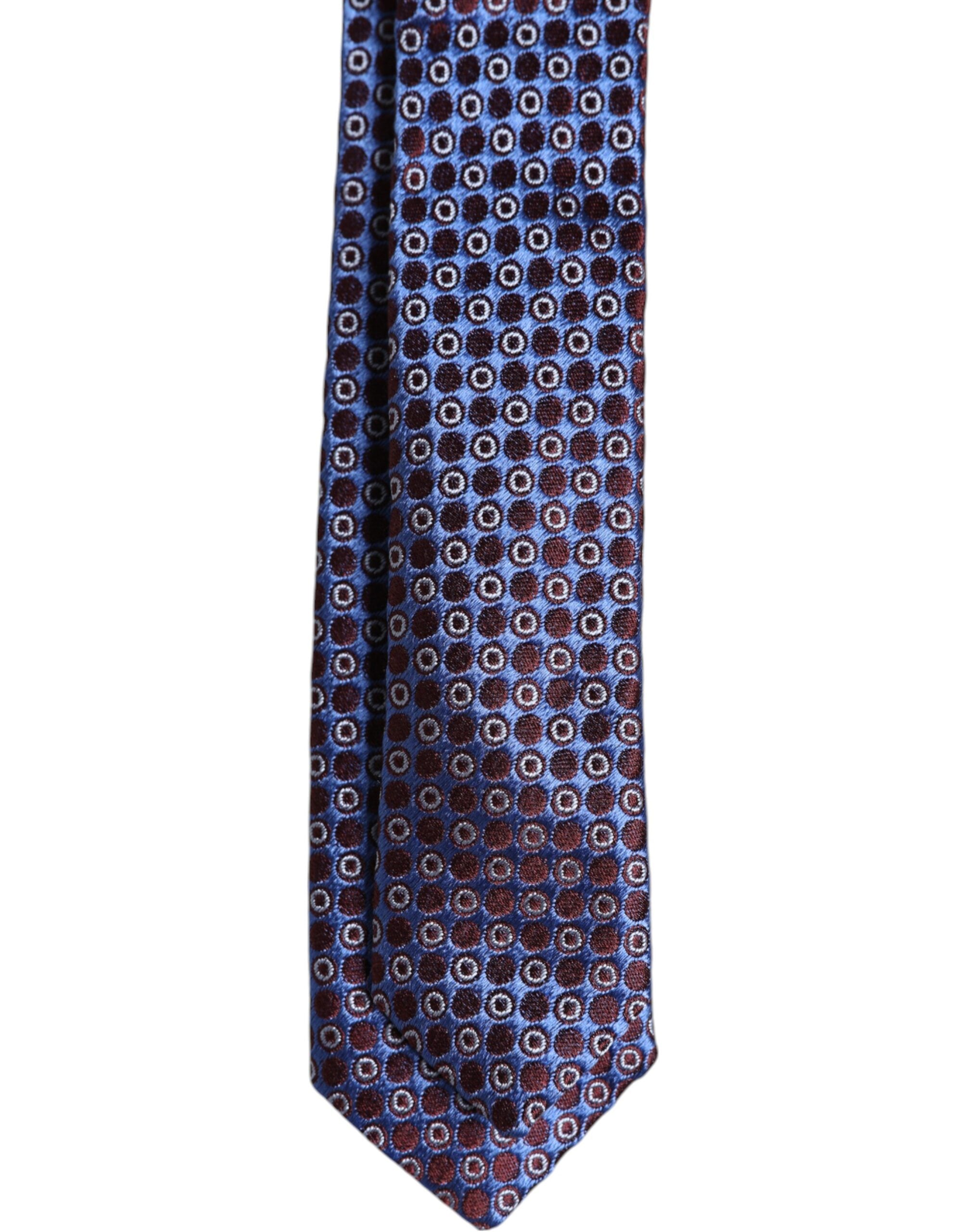 Dolce & Gabbana Multicolor Circles Silk Adjustable Necktie Tie - ACCEXO