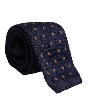 Dolce & Gabbana Blue Polka Dot Silk Adjustable Necktie Tie - ACCEXO