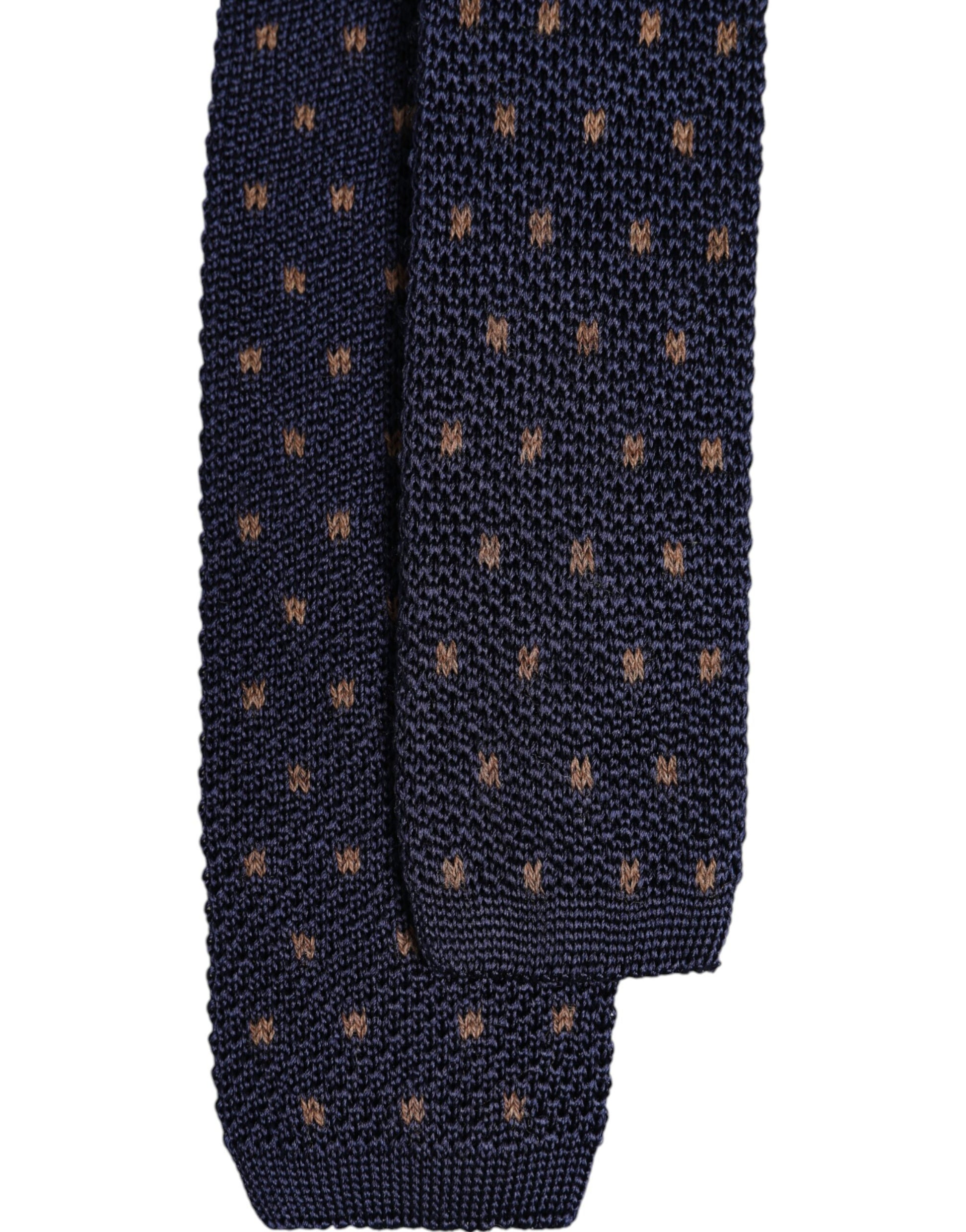 Dolce & Gabbana Blue Polka Dot Silk Adjustable Necktie Tie - ACCEXO