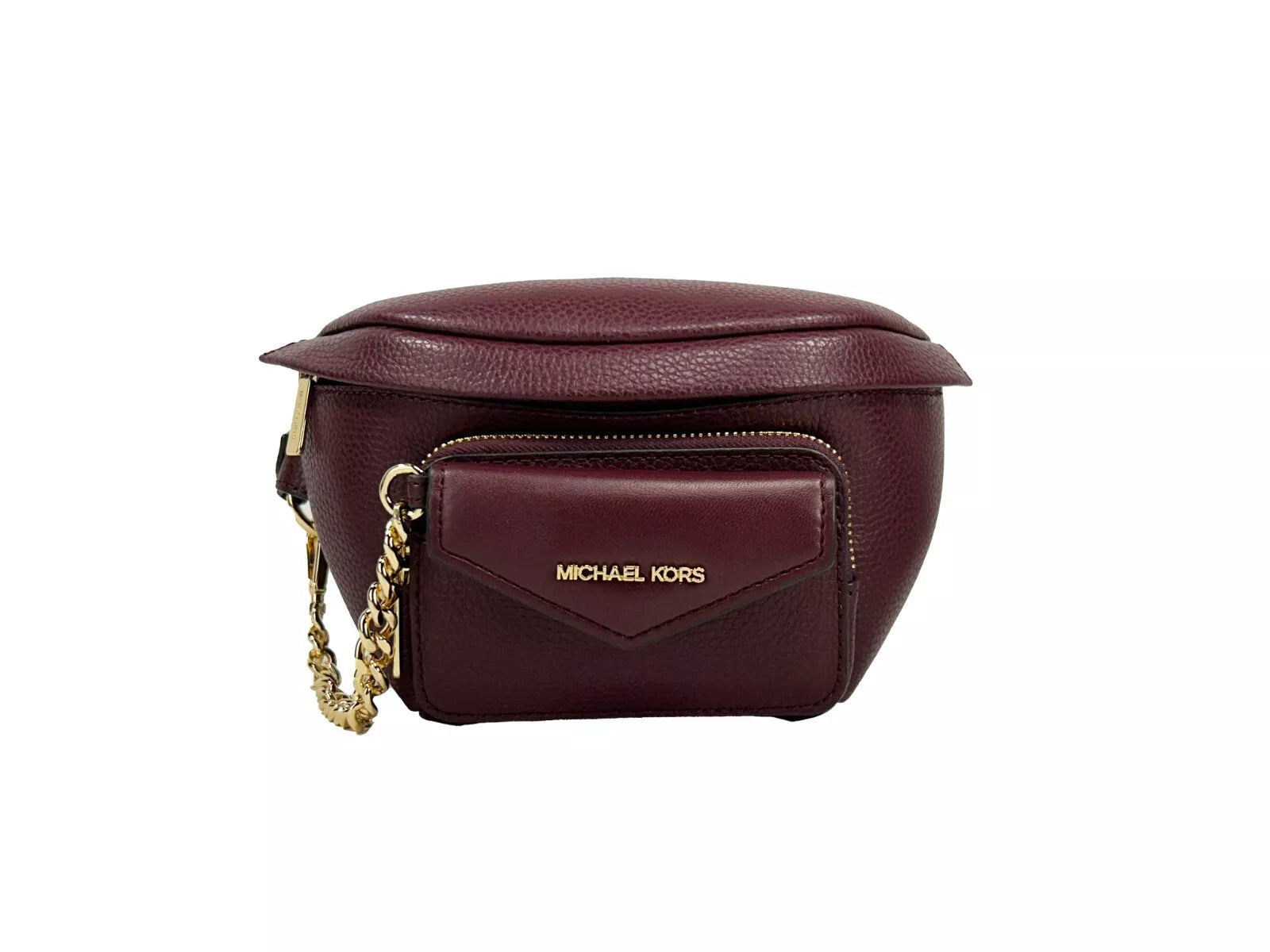 Michael Kors Leather Maise 2 in 1 Fanny Waist Pack Bag Maroon - ACCEXO