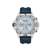 Police Blue Leather Leather Watch