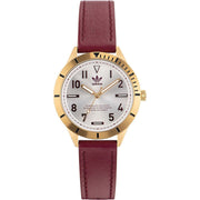 Adidas Red Leather Watch - ACCEXO