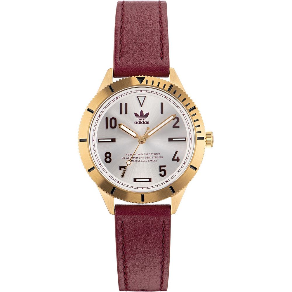 Adidas Red Leather Watch - ACCEXO