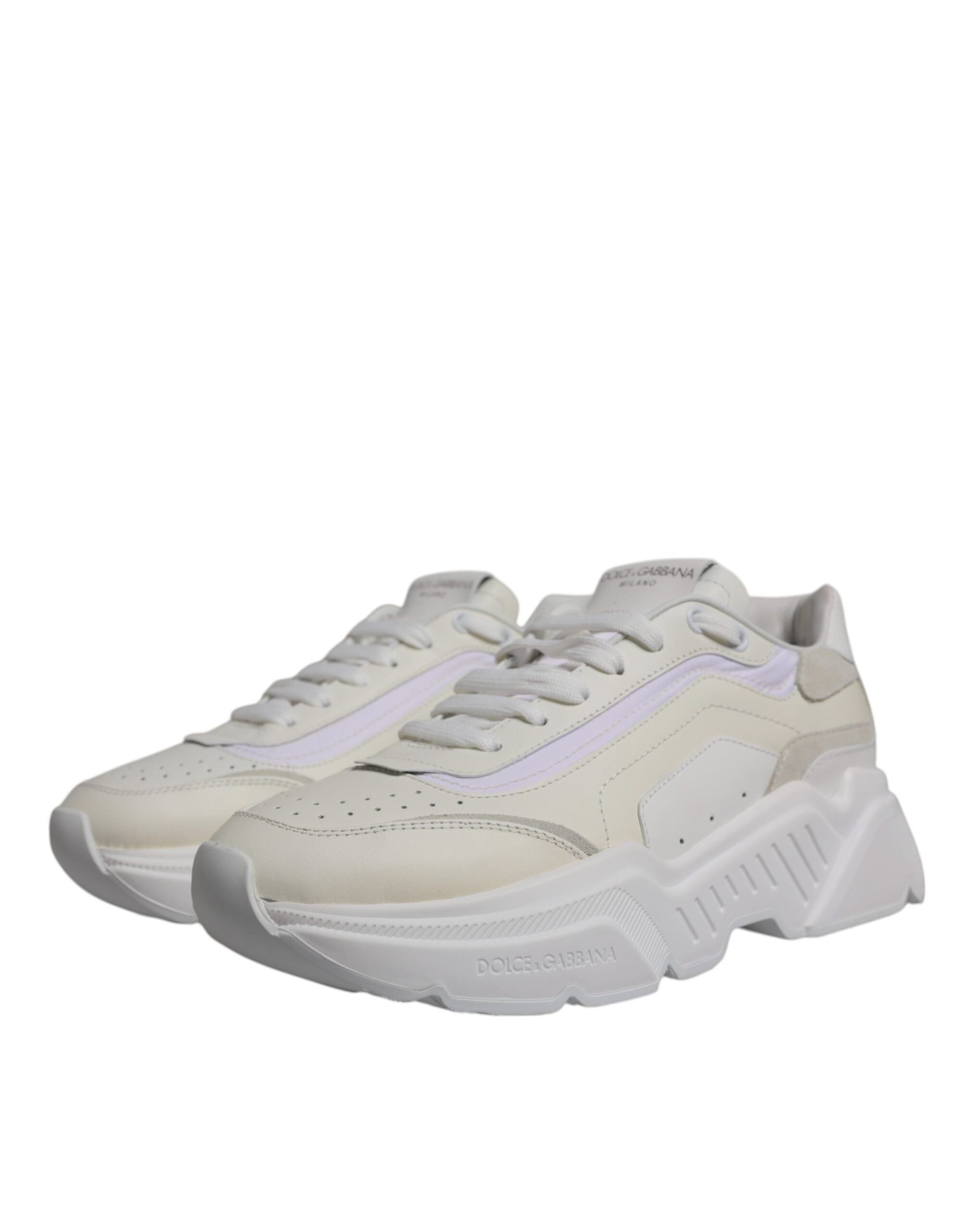 Dolce & Gabbana White Daymaster Low Top Sneakers Shoes - ACCEXO