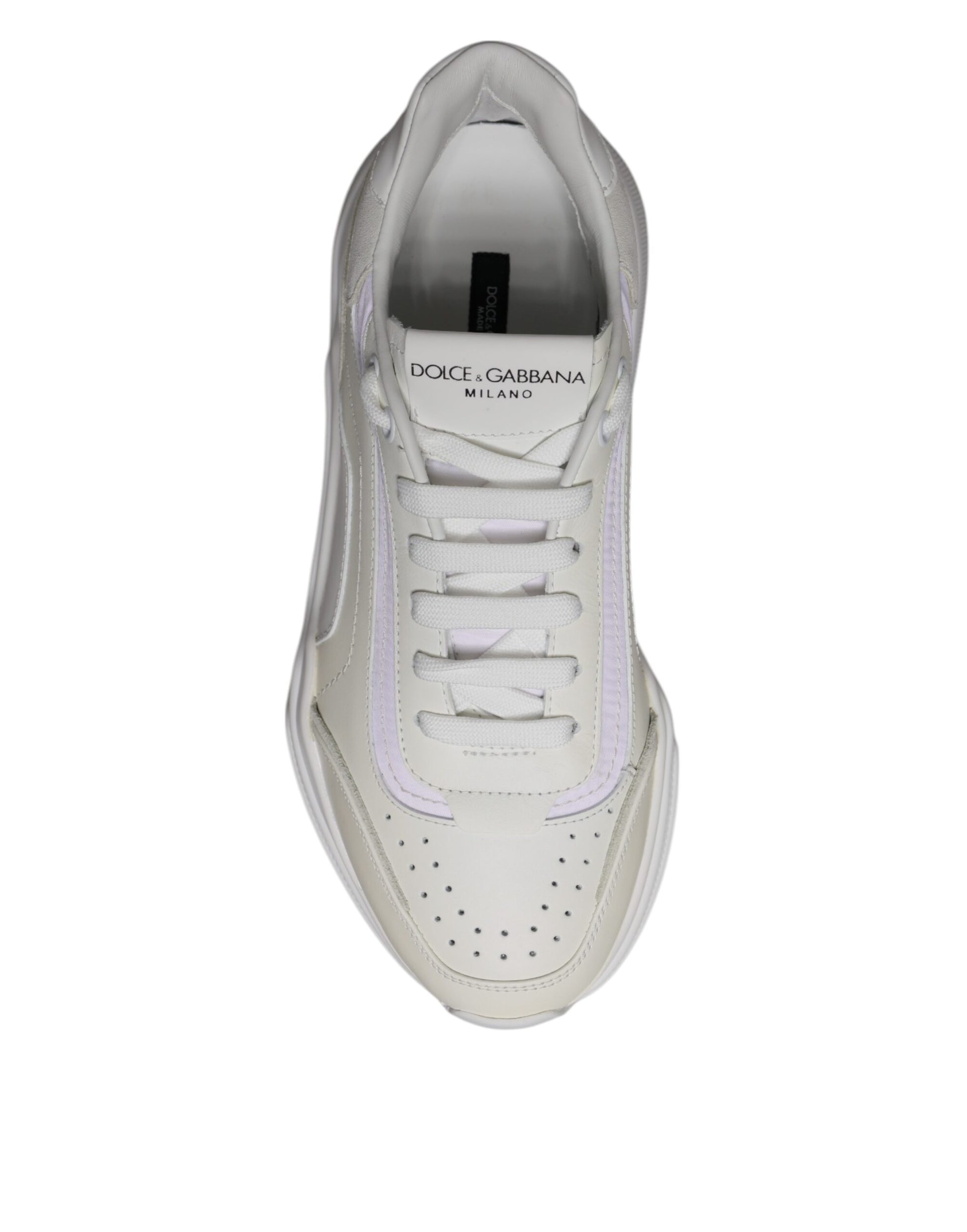 Dolce & Gabbana White Daymaster Low Top Sneakers Shoes - ACCEXO