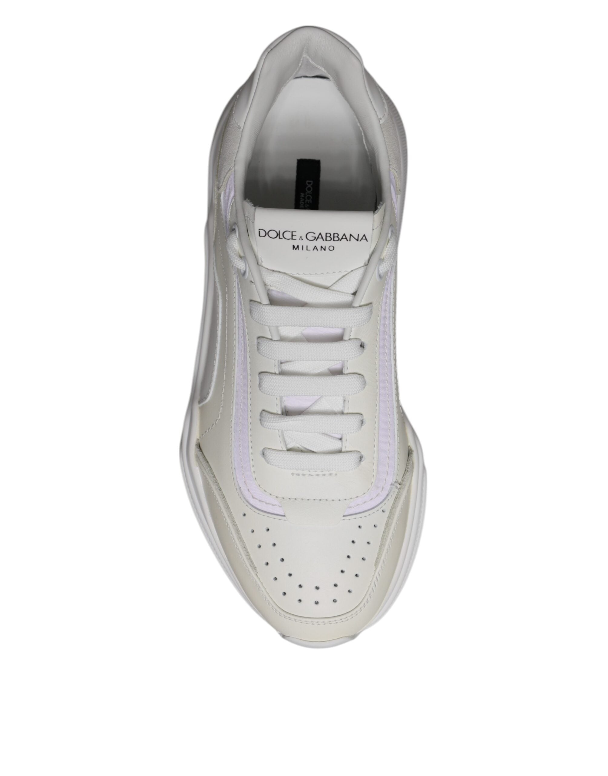 Dolce & Gabbana White Daymaster Low Top Sneakers Shoes - ACCEXO