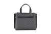 Emilia Small Black Signature PVC Satchel Crossbody Handbag Purse
