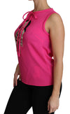 Dolce & Gabbana Elegant Pink Silk Family Tank Top Shirt