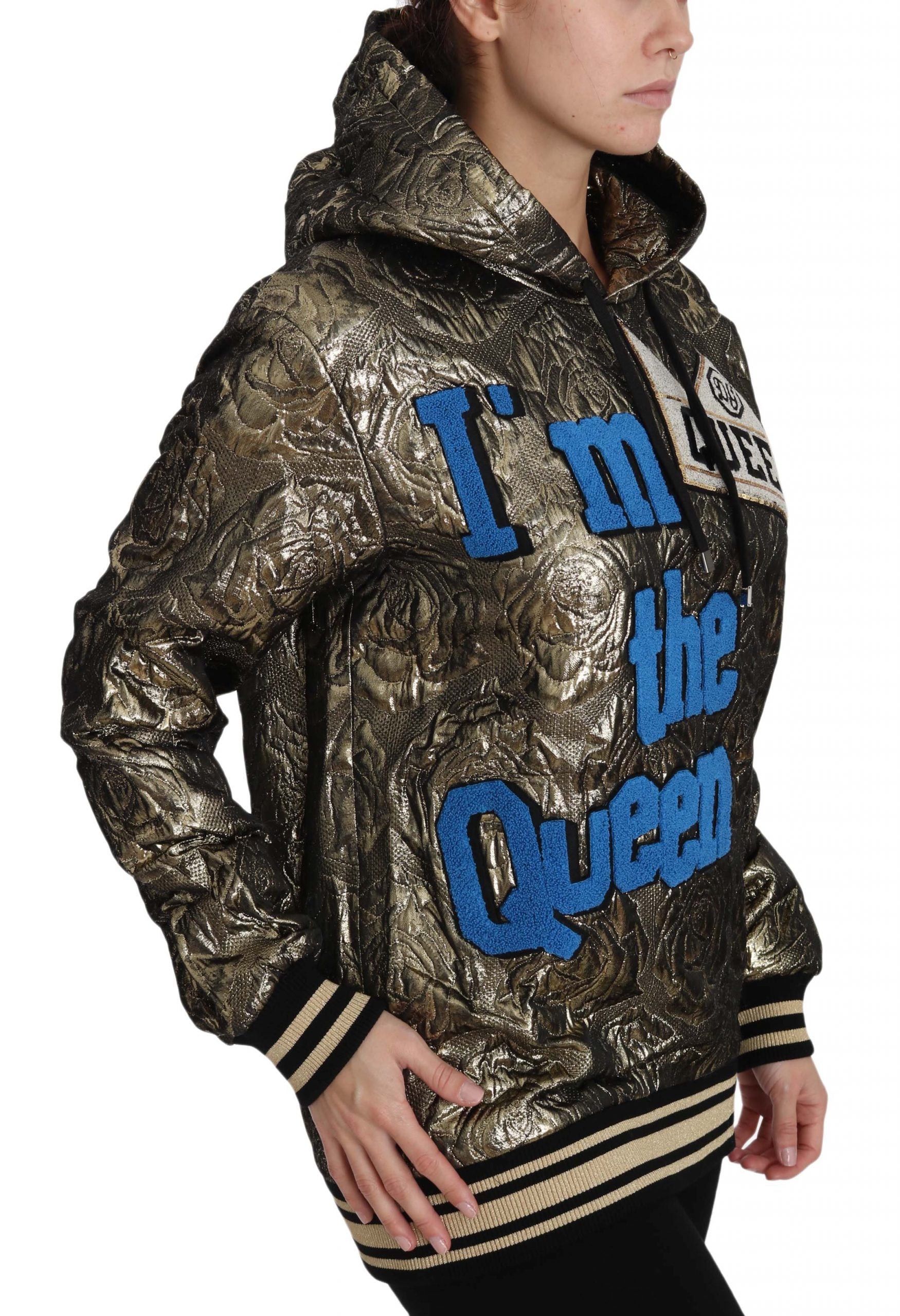 Dolce & Gabbana Im The Queen Multicolor Hoodie Sweatshirt - ACCEXO