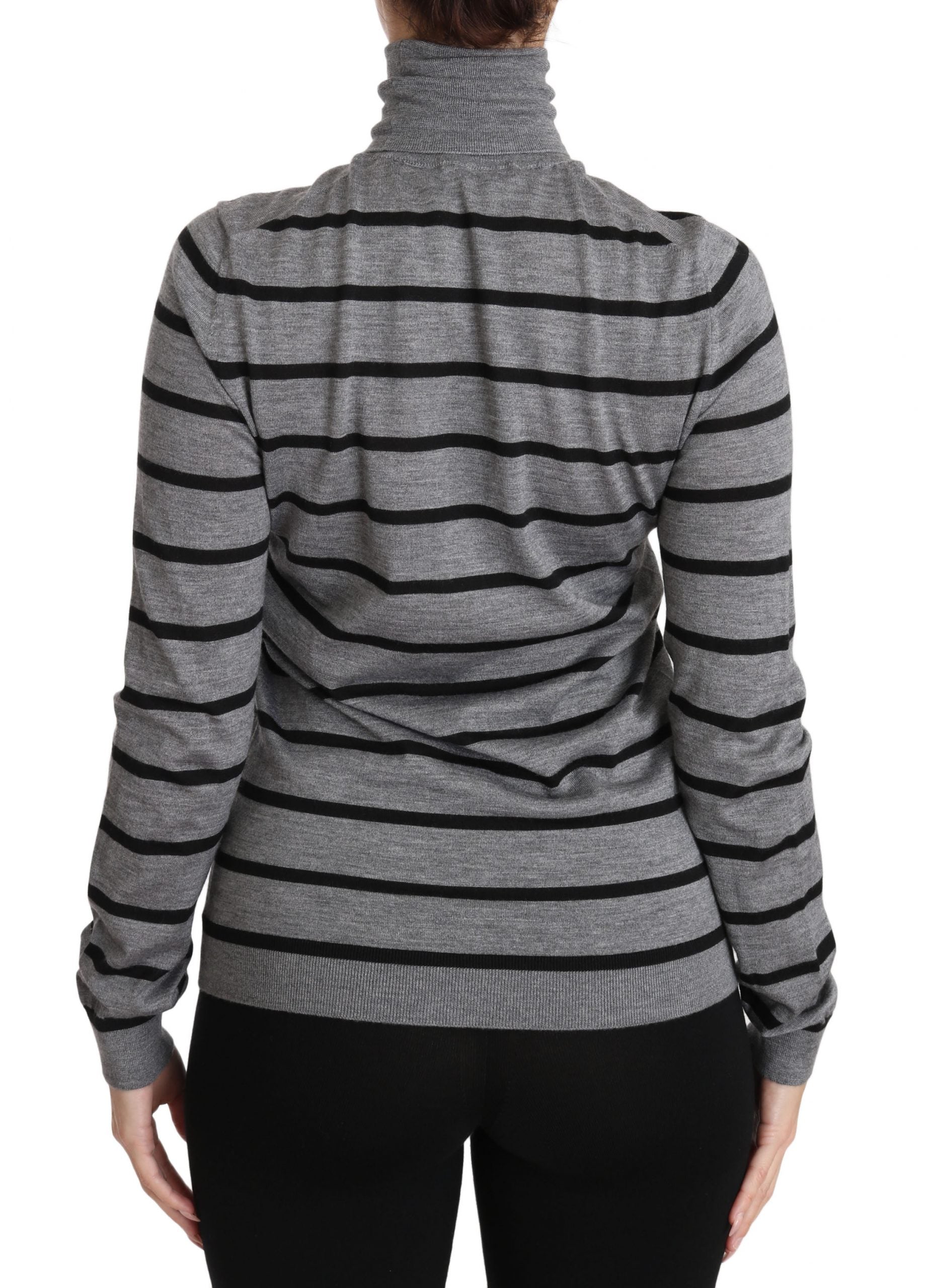 Dolce & Gabbana Elegant Embroidered Cashmere-Silk Sweater - ACCEXO
