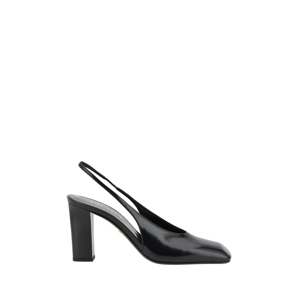 Prada Black Calf Leather Pumps - ACCEXO