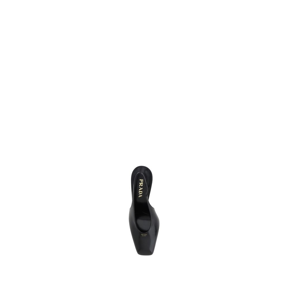 Prada Black Calf Leather Pumps - ACCEXO
