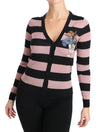 Dolce & Gabbana Elegant Floral Embroidered Cashmere Cardigan