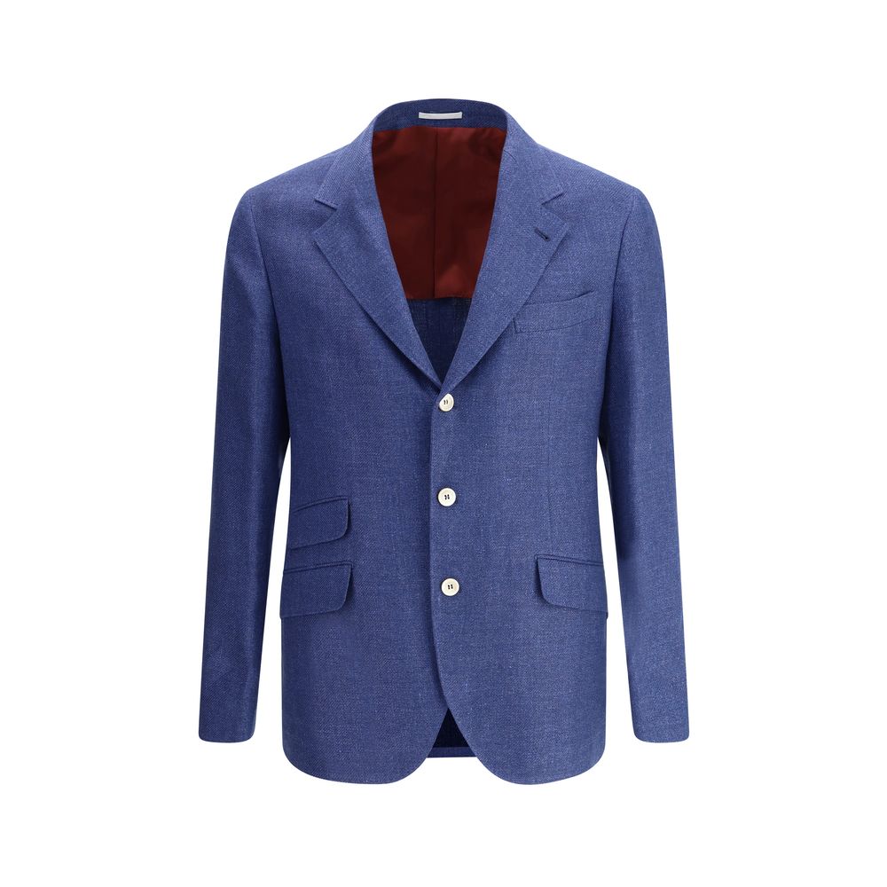 Brunello Cucinelli Linen Blazer Jacket - ACCEXO