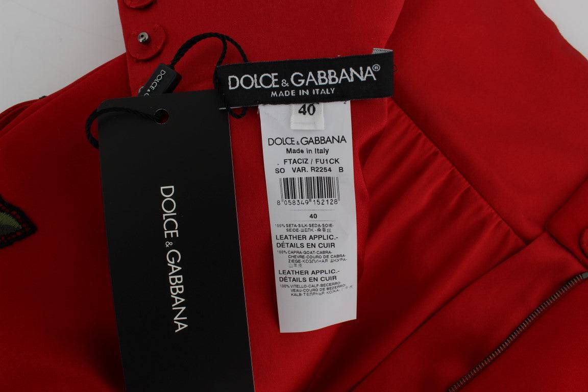 Dolce & Gabbana Elegant Silk High Waist Embroidered Shorts - ACCEXO