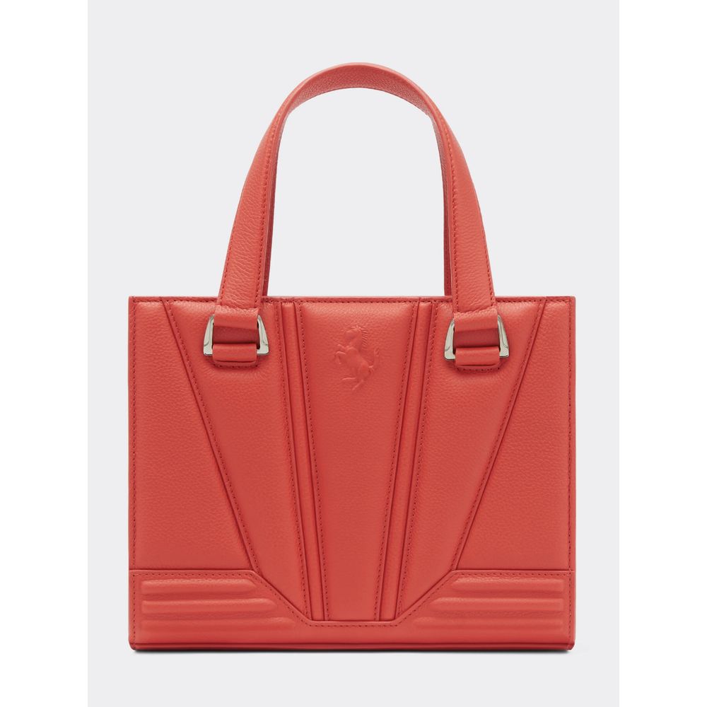 Ferrari Red Leather Handbag - ACCEXO