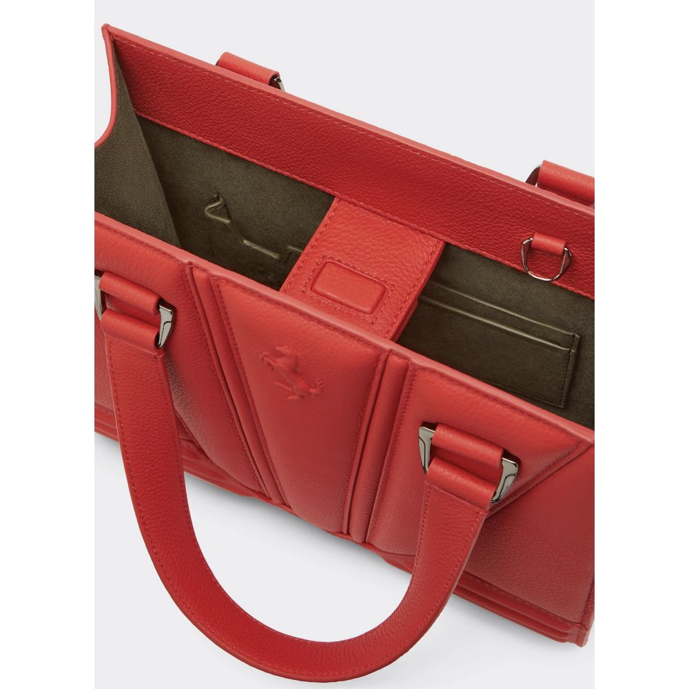 Ferrari Red Leather Handbag - ACCEXO