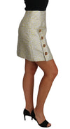 Crystal-Embellished Jacquard Mini Skirt