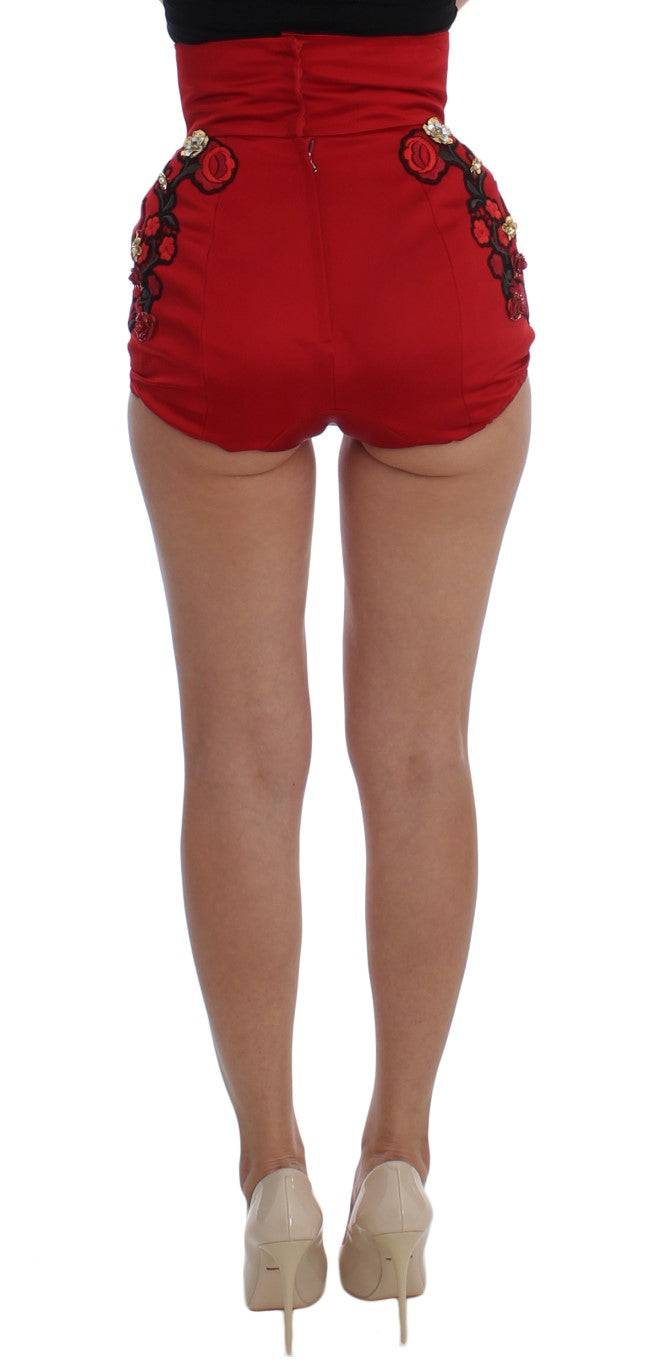Dolce & Gabbana Enchanted Sicily Embroidered Silk Shorts - ACCEXO