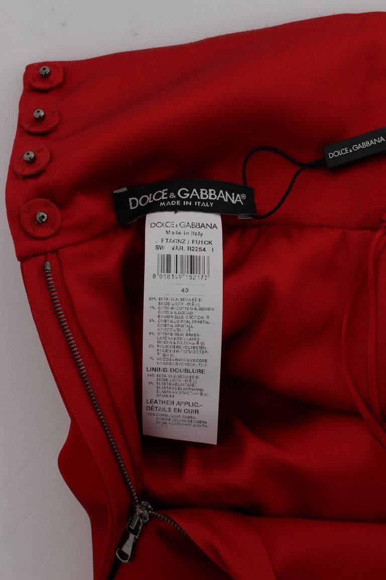 Dolce & Gabbana Enchanted Sicily Embroidered Silk Shorts - ACCEXO