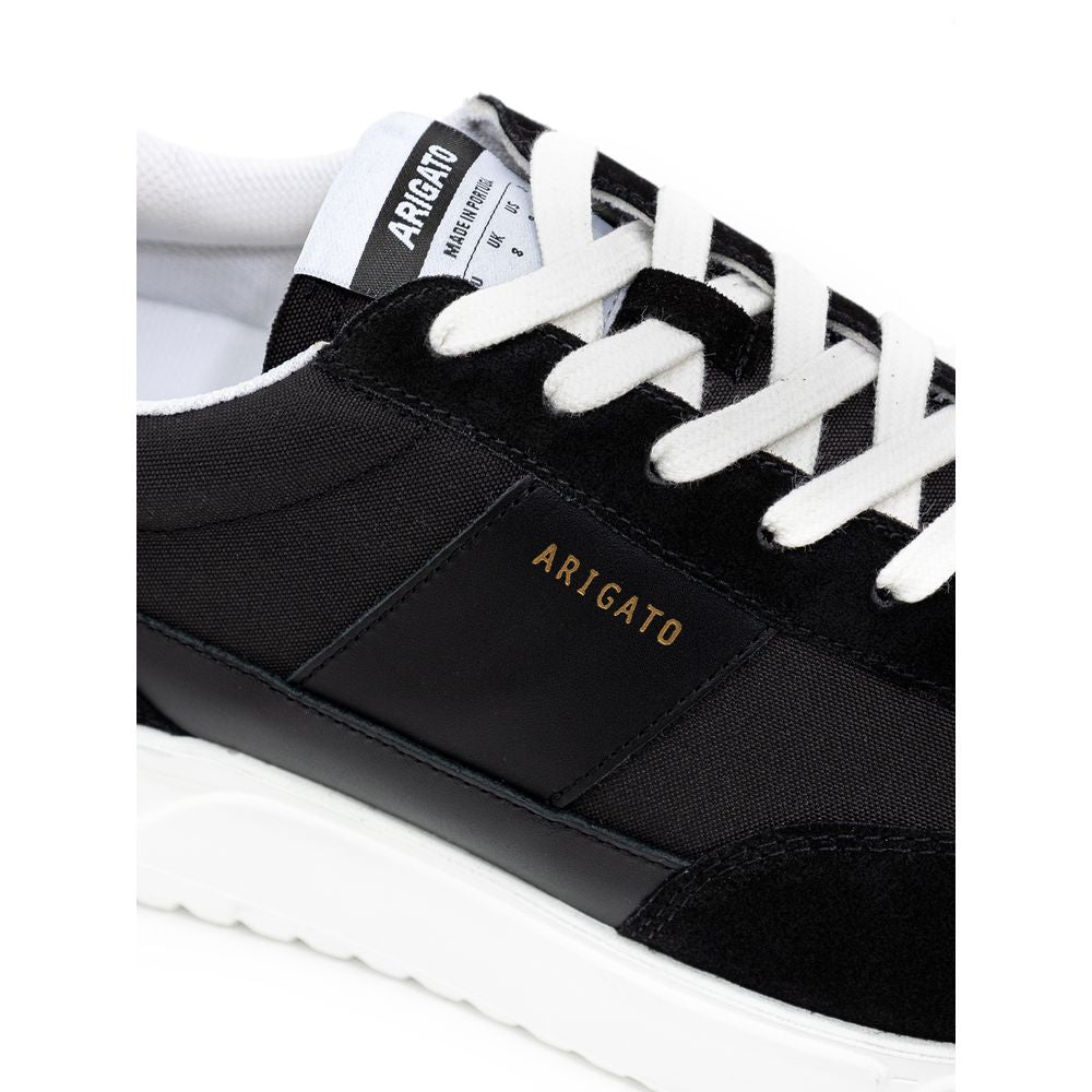Axel Arigato Black And White Fabric And Leather Sneaker - ACCEXO