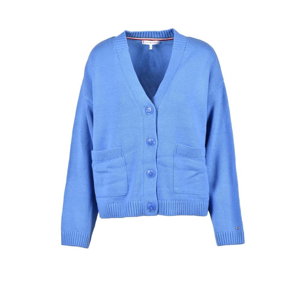 Tommy Hilfiger Blue Cotton Cardigan - ACCEXO