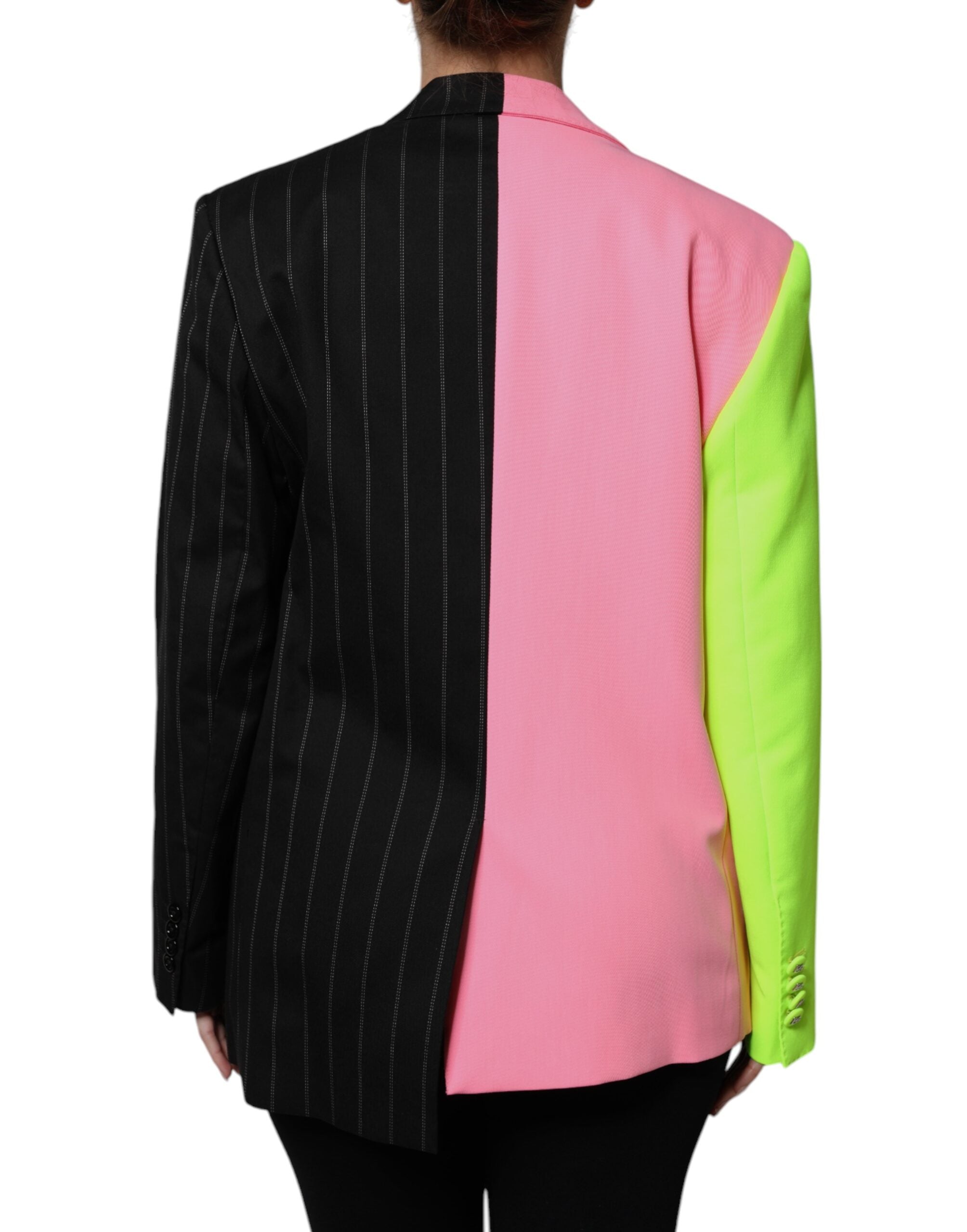 Dolce & Gabbana Multicolor Patchwork Embellished Coat Jacket - ACCEXO