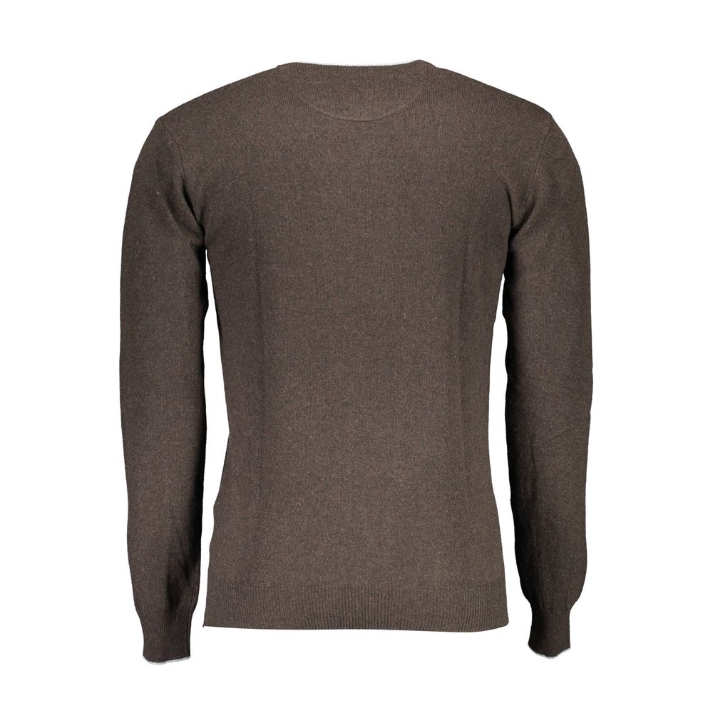 U.S. POLO ASSN. Brown Wool Men Sweater - ACCEXO