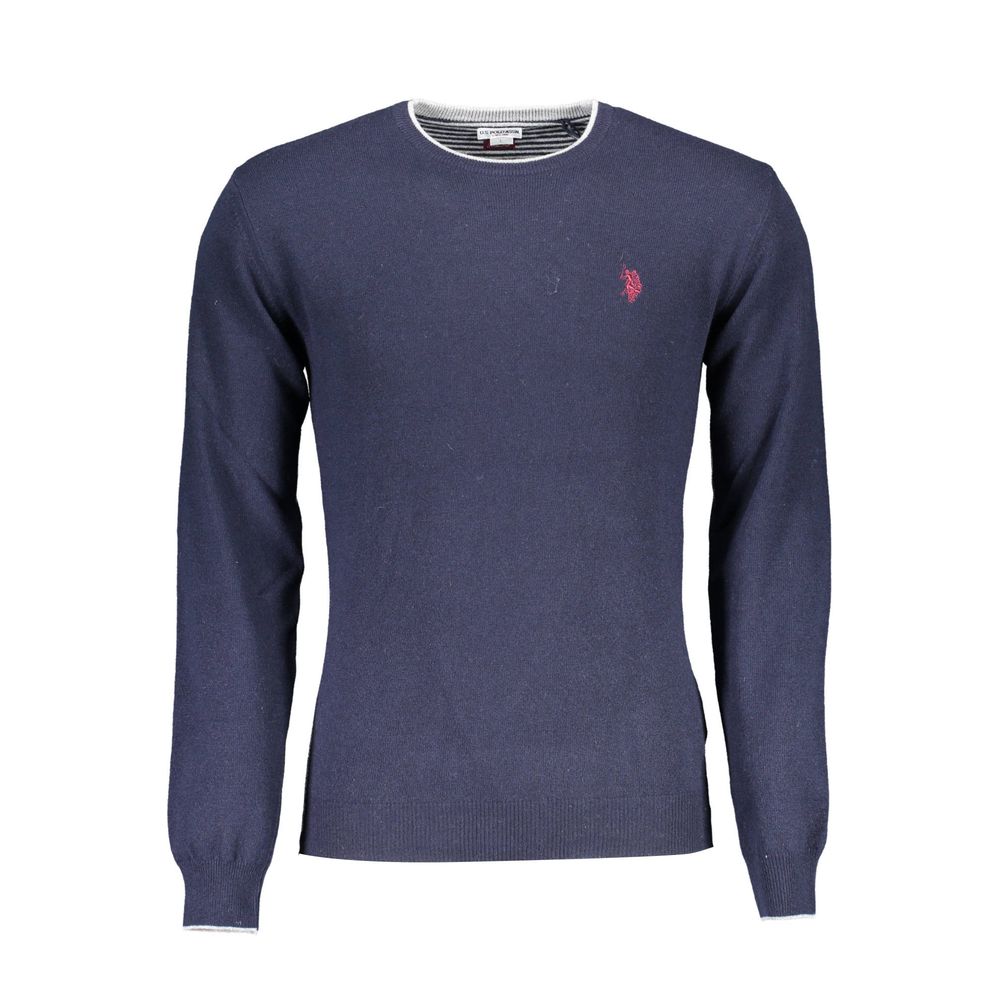 U.S. POLO ASSN. Blue Wool Men Sweater - ACCEXO
